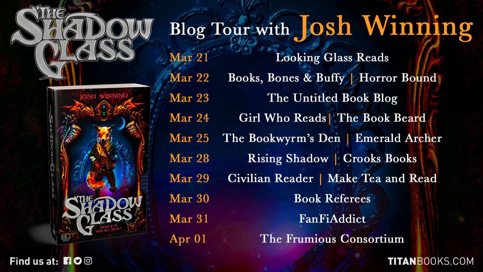 Book Blog Tour/Review: The Shadow Glass -Josh Winning