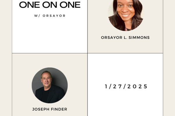 One on One w/ Orsayor: Author Joseph Finder